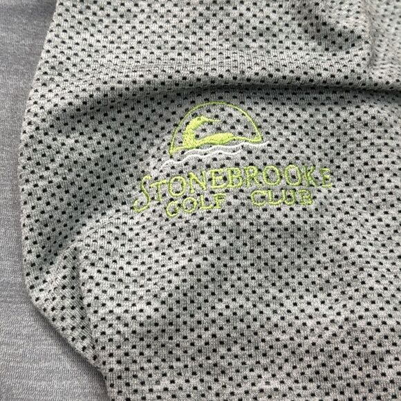 FJ FootJoy Womens 1/4 Zip Golf Pullover Gray Stretch Stonebrook golf club size M - Picture 4 of 9